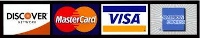 Discover Mastercard American Express Visa credit card logos